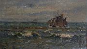 unknow artist Marine oil painting on canvas